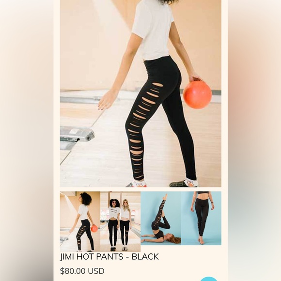 Black Cutout Teeki Yoga Pants Small - NWOT - Picture 5 of 7